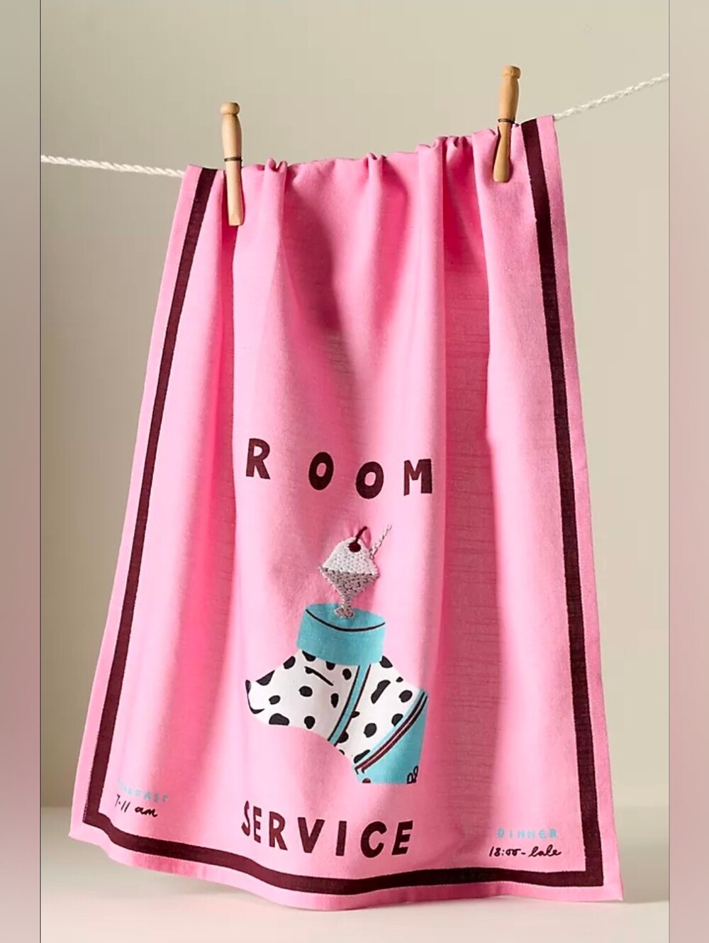 Anthropologie Nephthys Foster Hotel Dog Dish Towel